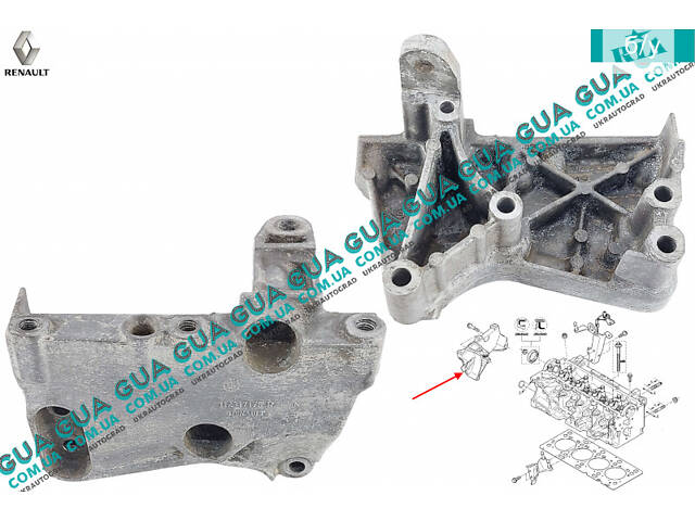 Кронштейн крепления двигателя правый 112317173R Renault / РЕНО KANGOO 2009- / КАНГУ 09-, Renault / РЕНО CLIO III / КЛИО