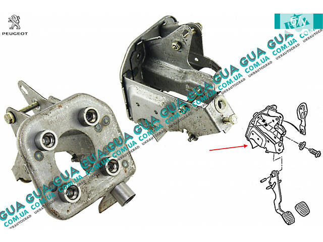 Кронштейн крепления педалей 4515Z9 Peugeot / ПЕЖО 206
