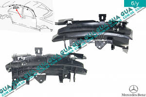 Кронштейн крепления правый подушки безопасности / шторки боковой ( седан ) A2106950260 Mercedes / МЕРСЕДЕС C-CLASS 1994-
