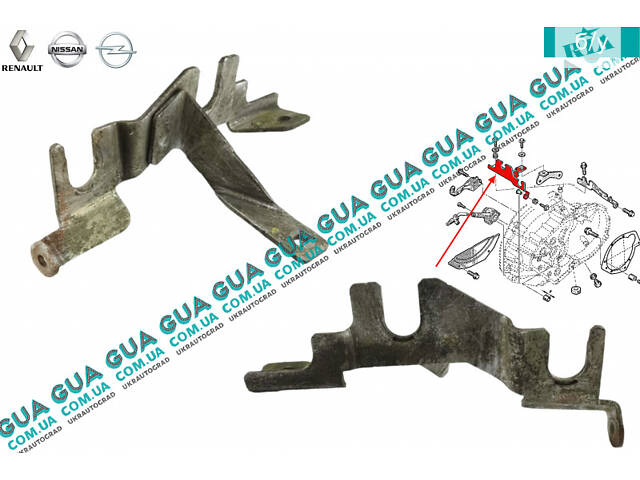 Кронштейн кріплення троса перемикання передач КПП 8200274125 Nissan/НІССАН INTERSTAR 1998-2010/ІНТЕРСТАР 98-10, Ni