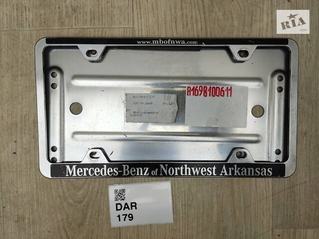 Кронштейн крепления рамка под номерной знак Mercedes GLA X156 W156 (2017-2020) A1698100611