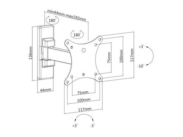 Кронштейн Satelit 13-32PIVOT100 (250518) - Фото 2