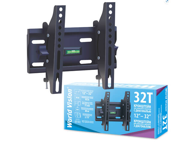 Кронштейн World Vision 32T, VESA 200*200, 12'-32' - Фото 1