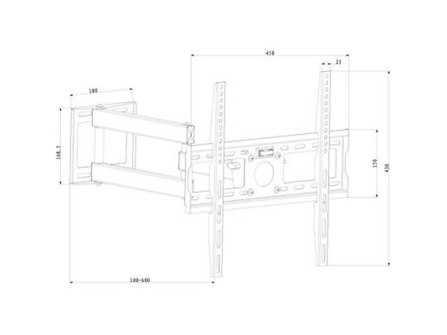 Кронштейн X-Digital STEEL SA345 Black - Фото 2