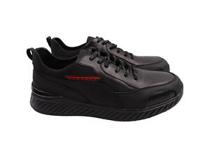 Мужские кроссовки Brave черные натуральная кожа 224-22DTS 44