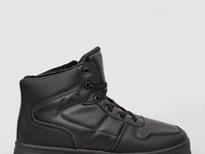 Кросівки жіночі зимові на хутрі, колір чорний, 248RQT11