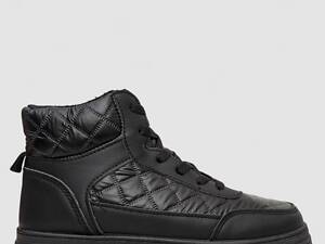 Кросівки жіночі зимові на хутрі, колір чорний, 248RBB05