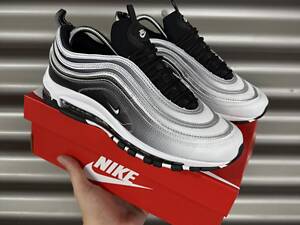 Кросівки Nike Air Max 97 reflective, біло-чорні
