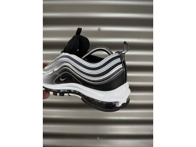 Кросівки Nike Air Max 97 reflective, біло-чорні - Фото 3