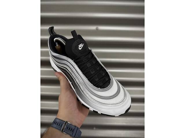 Кросівки Nike Air Max 97 reflective, біло-чорні - Фото 5