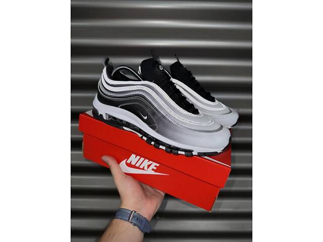 Кросівки Nike Air Max 97 reflective, біло-чорні - Фото 6