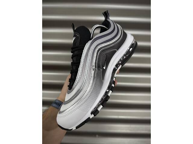 Кросівки Nike Air Max 97 reflective, біло-чорні - Фото 7