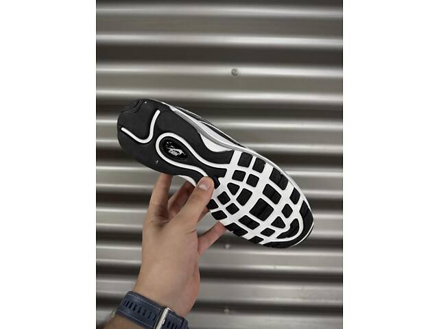 Кросівки Nike Air Max 97 reflective, біло-чорні - Фото 8