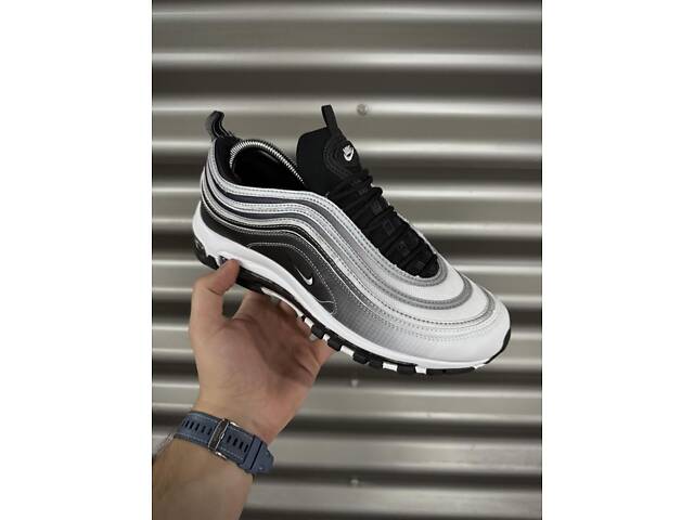 Кросівки Nike Air Max 97 reflective, біло-чорні - Фото 10