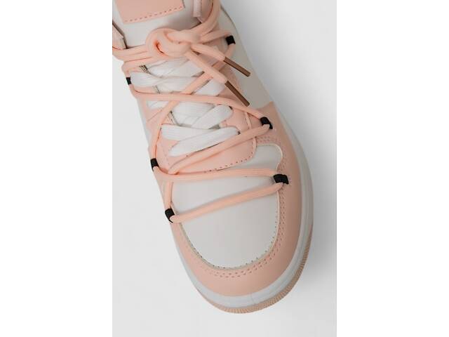 Кроссовки женские AGER Бело-розовый 243R721 37 (112885_824337) - Фото 2