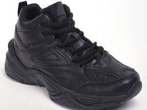 Кроссовки женские на флисе 341985 40 (25) Fashion Черный