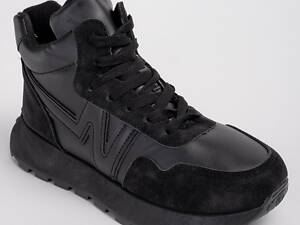 Кроссовки высокие женские 341751 38 (24) Fashion Черный