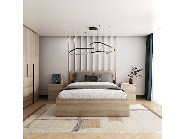 Ліжко Art in Head 160x200 Light 1632*401*2032 Дуб сонома світлий (LT04130000000) - Фото 6