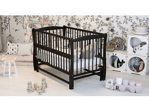 Дитяче ліжко Дубик-М Еліт з різьбою, венге