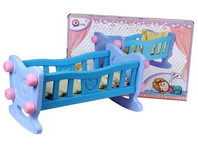 Колиска для ляльки велика, з постіллю, в коробці 4197 ТЕХНОК - Фото 1