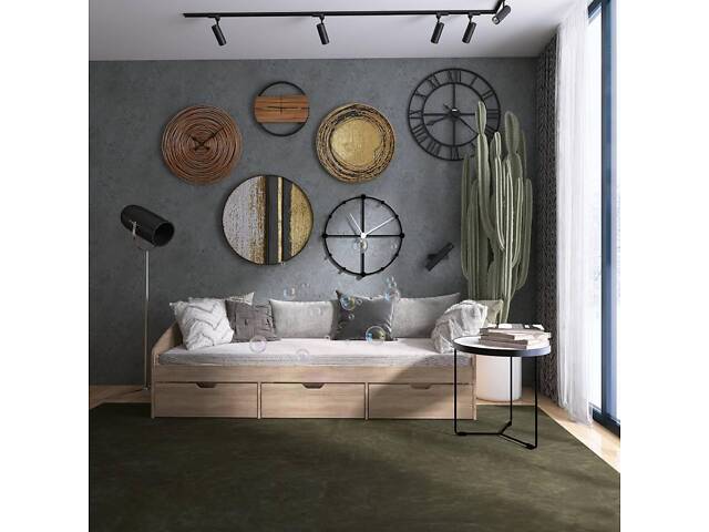 Ліжко односпальне з ящиками Еверест Комфорт 3 193х84х59 см Дуб сонома (DTM-5727) - Фото 4