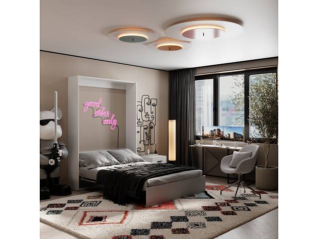 Ліжко-трансформер Art in Head Mitra 1,6 1708х2154х2120 К - Німфея альба / Ф - Попелястий (SM02161500000) - Фото 4