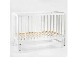Ліжечко дитяче 'КАЗКА-2' (1) шарнир-підшибник з висувною палочкою (Білий+біла палочка)