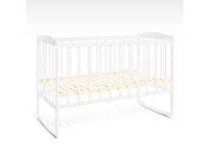 Ліжечко гойдалка дитяча колір білий 'Проста'