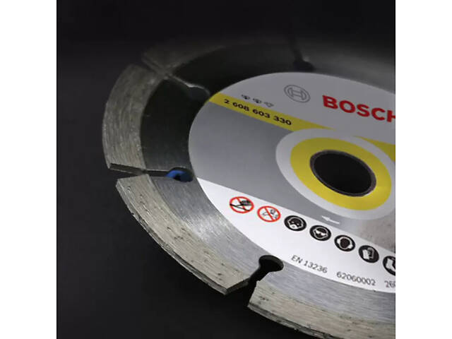 Круг алмазний відрізний Bosch Universal 230-22.23, універсальне застосування, Круг для болгарки - Фото 2