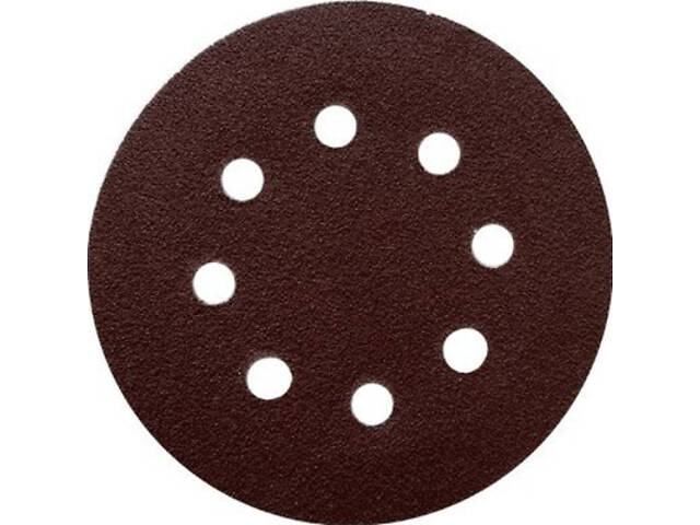 Коло зачисне Зеніт 125 мм з отворами під пиловидалення (10 шт.) Р60 (12500060) - Фото 1