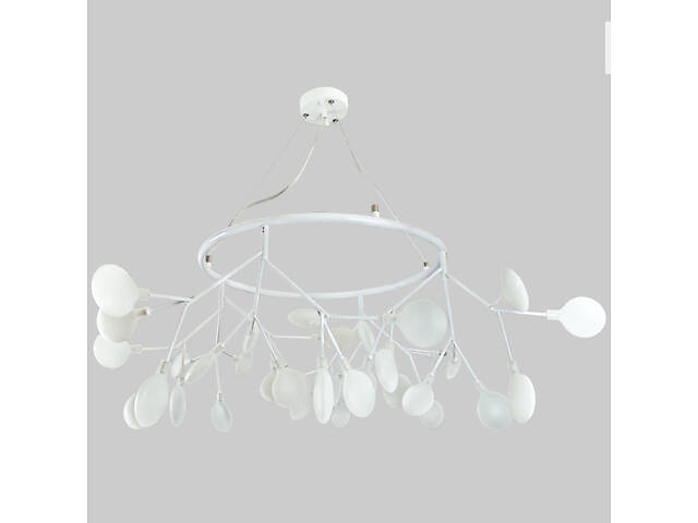 Круглая люстра из стеклянных лепестков Lightled Petals 918-LP263-36 WH+WH - Фото 1