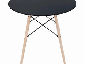 Круглий стіл JH 80 см – чорний