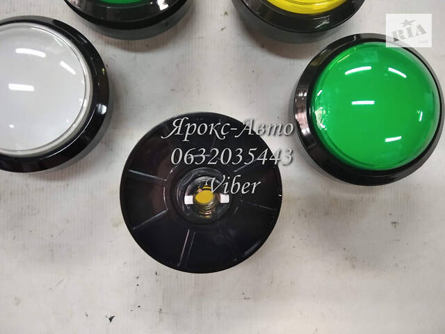 Круглый кнопочный светодиодный с микропереключателем для DIY 100 мм Большой 000025495