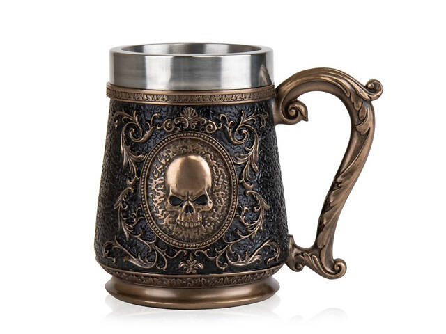 Кружка 600 мл с бронзовым покрытием Готика 15х10х11 см AL226713 Veronese