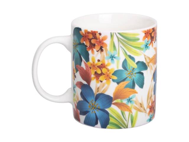 Кружка порцелянова з малюнком 400 (мл) для чая та кави RX-N240472BL - Фото 1