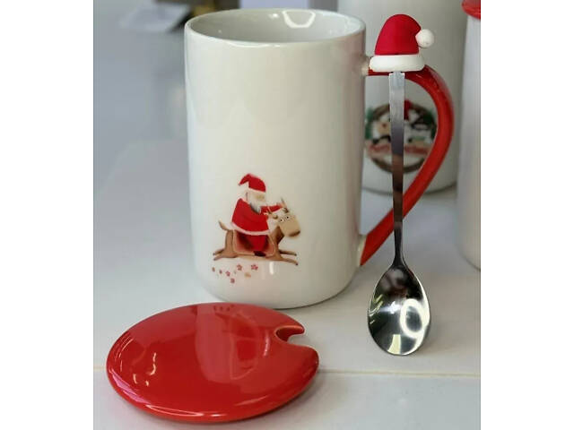 Кружка Olens Рождественская радость 8030-293 430 мл - Фото 1