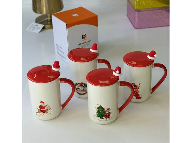 Кружка Olens Рождественская радость 8030-293 430 мл - Фото 2