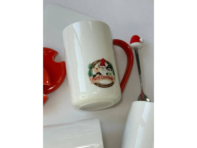 Кружка Olens Рождественская радость 8030-293 430 мл - Фото 3