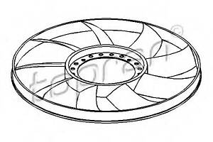 Крыльчатка вентилятора для моделей: AUDI (100, 100,A6,A6)