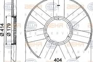 Крыльчатка вентилятора для моделей: BMW (3-Series, 3-Series,3-Series,3-Series,5-Series,5-Series,7-Series,3-Series,5-Ser