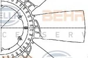 Крыльчатка вентилятора  для моделей: DAF (95, XF)