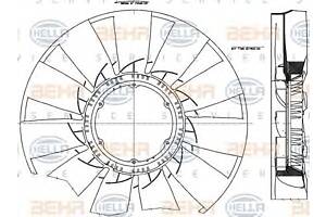 Крыльчатка вентилятора для моделей: DAF (CF)