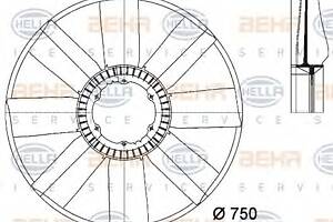Крыльчатка вентилятора для моделей: MERCEDES-BENZ (ACTROS, SK)