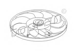 Крыльчатка вентилятора для моделей: SEAT (TOLEDO), VOLKSWAGEN (PASSAT,PASSAT,GOLF,GOLF,VENTO)