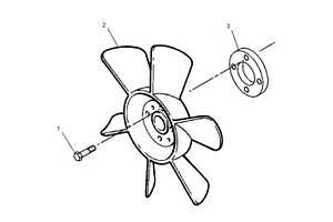 Крыльчатка вентилятора Cat 161-8259 Оригинал