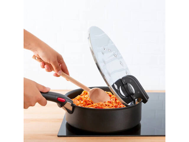 Крышка для посуды Tefal Ingenio, 20-28см, нержавіюча сталь, пластик (L9829853) - Фото 5