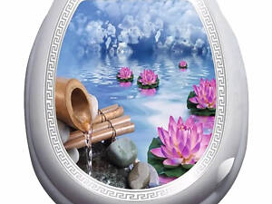 Кришка для унітазу з малюнком VEZZER Drawing 3 VZ10 36х40 см