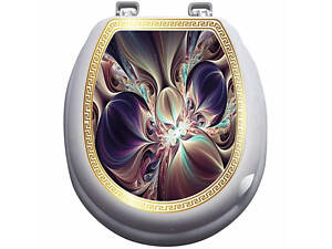 Кришка для унітазу з малюнком VEZZER Drawing 5 VZ12 36х40 см