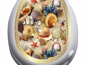 Кришка для унітазу з малюнком VEZZER Drawing 6 VZ15 36х40 см