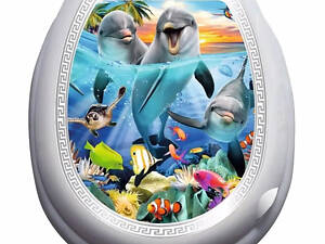 Кришка для унітазу з малюнком VEZZER Drawing 4 VZ11 36х40 см